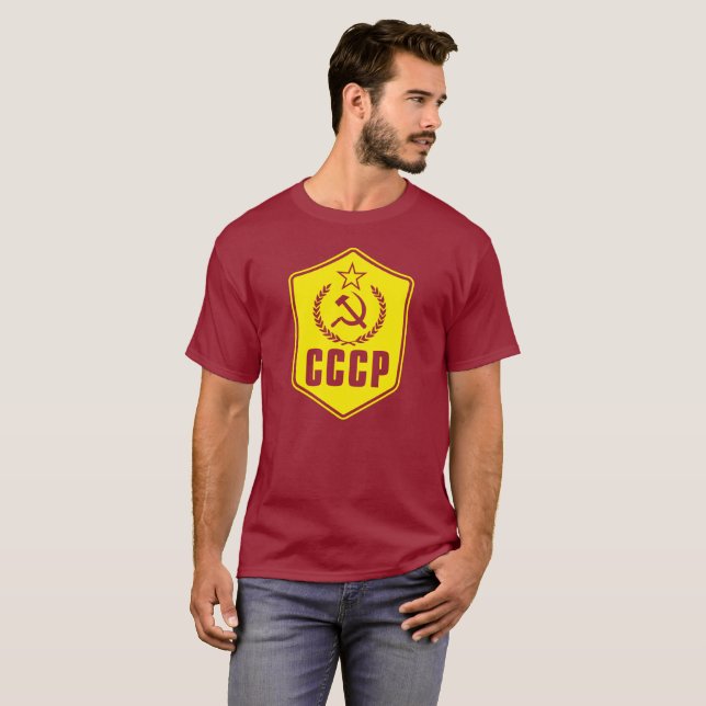 CCCP der kommunistischen das Shirt Emblem-Männer (Vorne ganz)