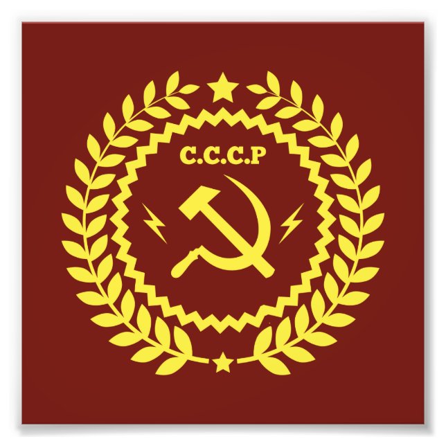CCCP Hamer & Sickle Emblem Kodak Foto Paper (Vorne)