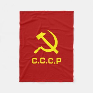 CCCP Hammer und Sichel Fleecedecke