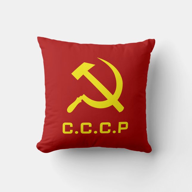 CCCP Hammer und Sichel-Kissen Kissen (Vorderseite)