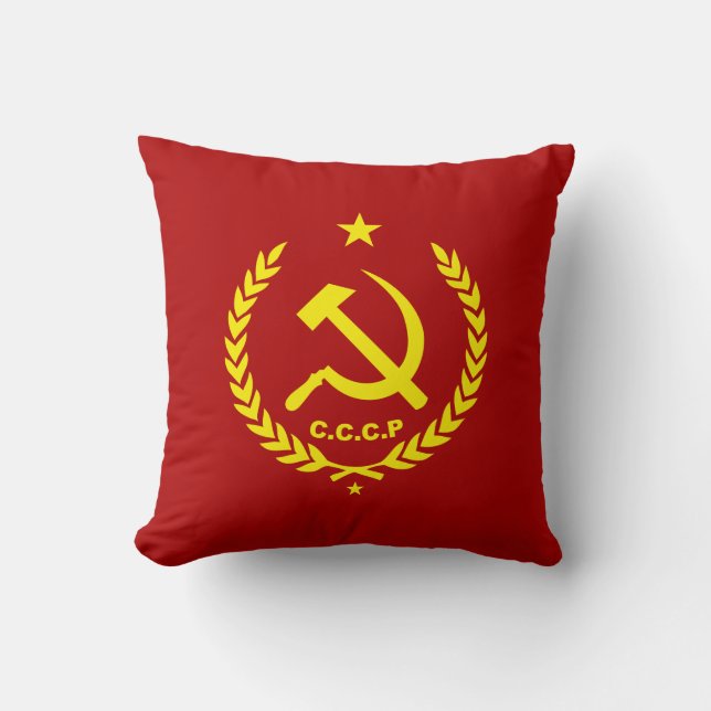 CCCP kommunistisches Hammer-und Sichel-Abzeichen Kissen (Vorderseite)