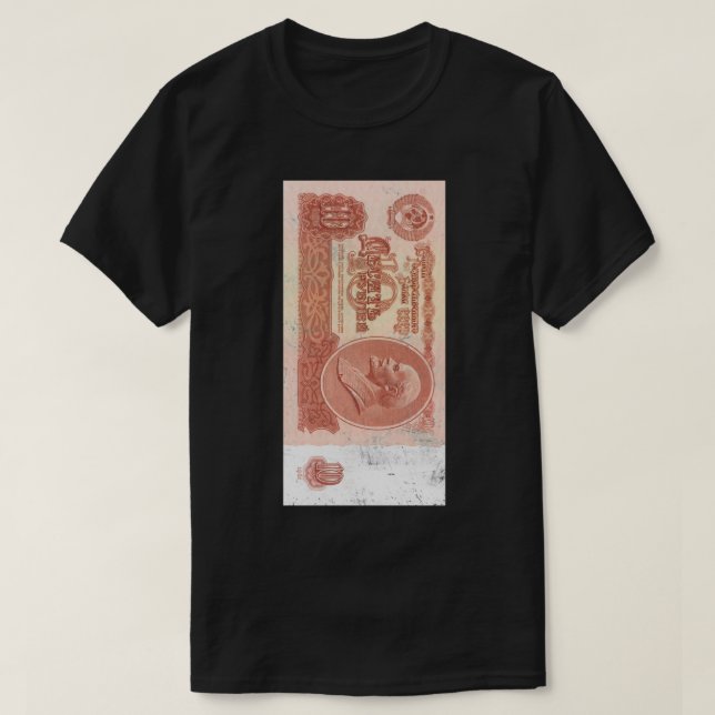 CCCP Ruble Lenin Sowjetmoney UdSSR T-Shirt (Design vorne)