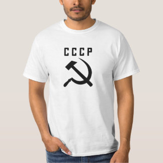 CCCP schwarze Beschriftung, Fahrwerk-Hammer u. T-Shirt