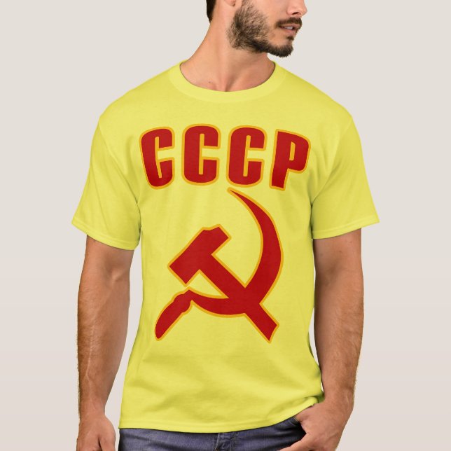 cccp UDSSR-Hammer und Sichel T-Shirt (Vorderseite)
