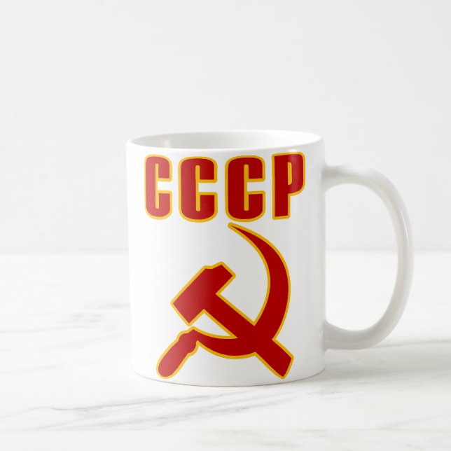 cccp UDSSR-Hammer und Sichel Tasse (Rechts)