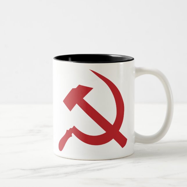 cccp UDSSR-Hammer und Sichel Zweifarbige Tasse (Rechts)