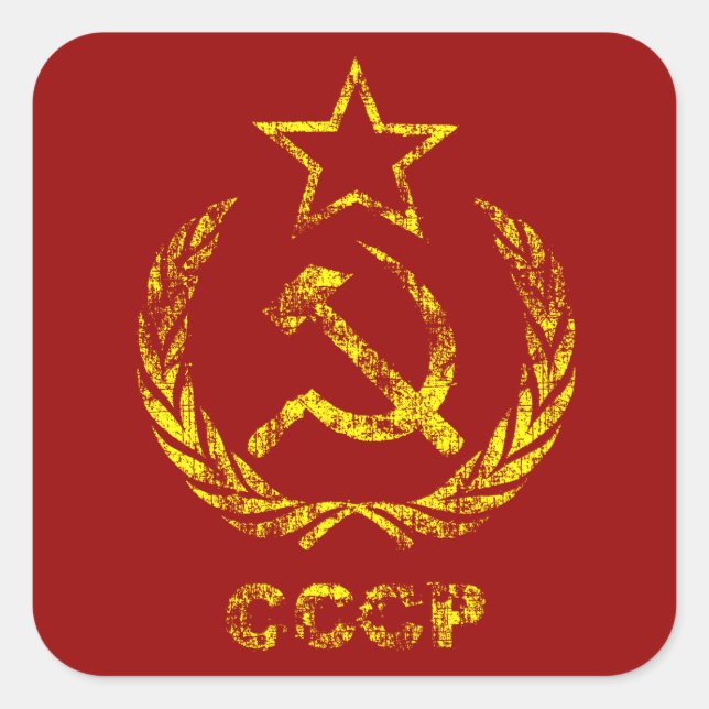 CCCP USR Kommunistisch verwendete Stickers (Vorderseite)