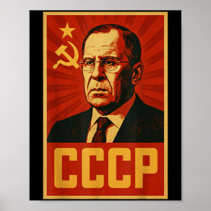 Cccp Vintage Sowjetunion Retro Sssr Lavrov Poster