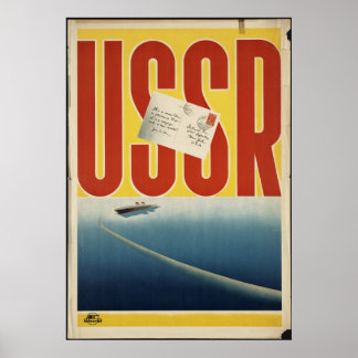 CCCP Vintage Travel Poster und Retro Prints der Ud