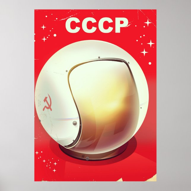 CCCP Vintages sowjetisches Plakat (Vorne)