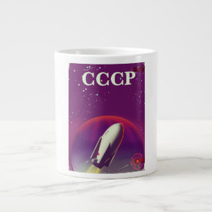 CCCP Weltraumbahnposter Jumbo-Tasse