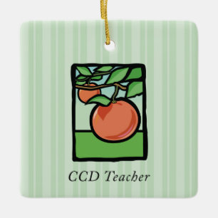 CCD Lehrer Danke, Apple Keramikornament