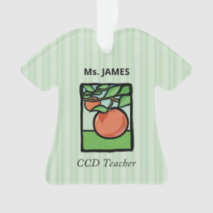 CCD Lehrer Danke, Apple Ornament