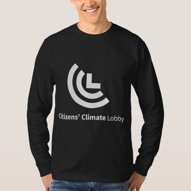 CCL Logo-Schwarz-lang Sleeved T - Shirt (Vorderseite)