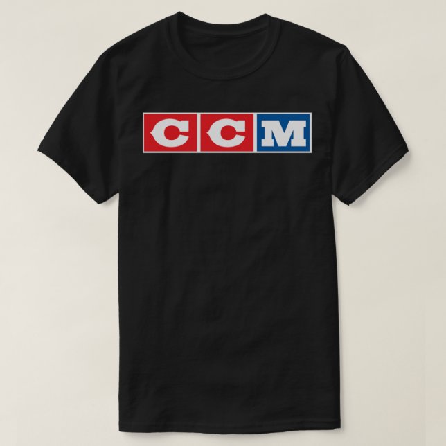 CCM Retro Ice Hockey Logo 2 Essenzieller T - Shirt (Design vorne)