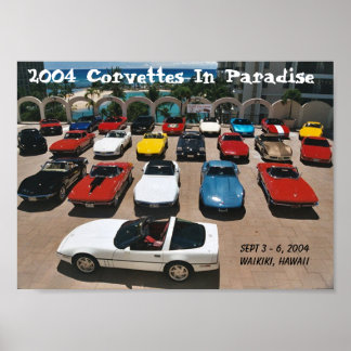 CCOH Corvettes im Paradies 2004 Poster