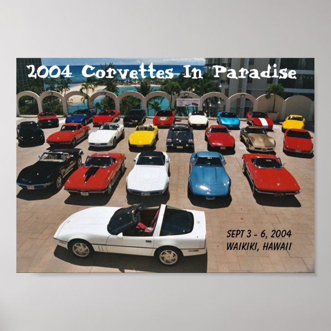 CCOH Corvettes im Paradies 2004 Poster (Vorne)
