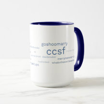 CCSF Blue Hashtag 15-oz Tasse