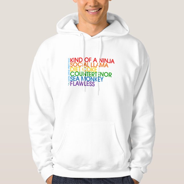 CCST Regenbogen-Kapuzenpulli Hoodie (Vorderseite)