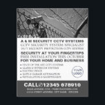 CCTV & Barbed Wire, CCTV-Sicherheitswerbung Flyer<br><div class="desc">CCTV & Barbed Wire,  CCTV Security Advertising Flyer vom Business Card Store.</div>
