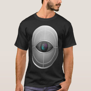 CCTV-Überwachungssicherheitskamera geschlossener S T-Shirt
