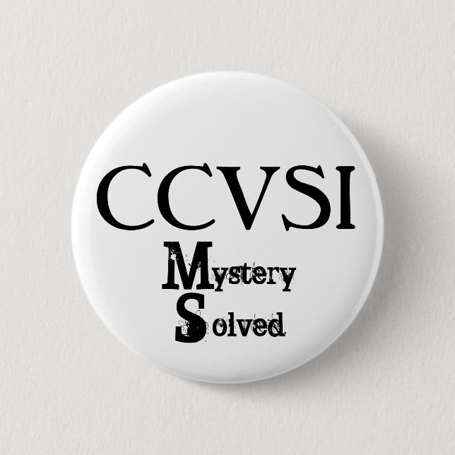 CCVSI, Geheimnis, gelöst Button (Vorderseite)