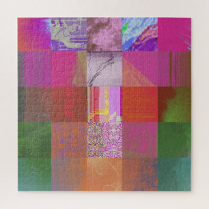 CD1FE646 Abstrakte digitale Glitch-Art-Gitternetz- Puzzle