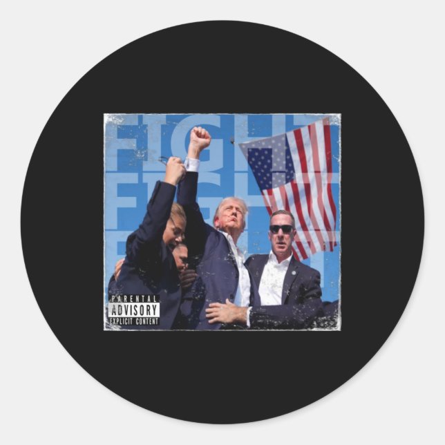 CD-Abdeckung bekämpfen Runder Aufkleber (Vorderseite)