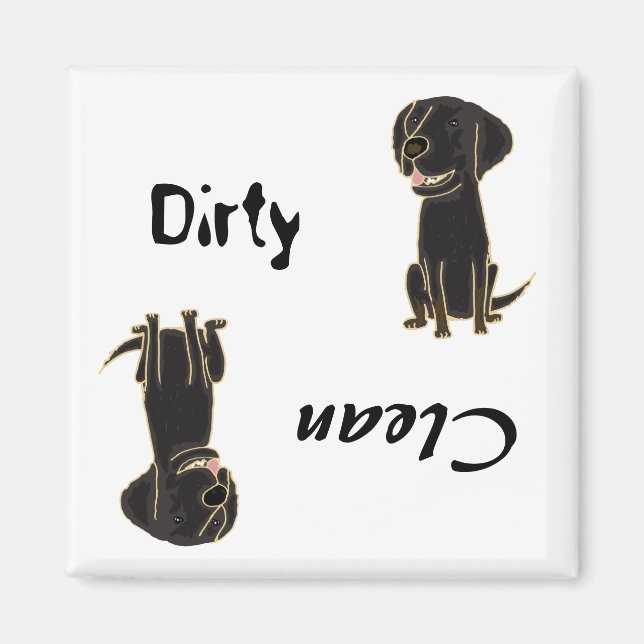 CD- Dirty Paws Flat Coated Retriever Magnet (Vorne)