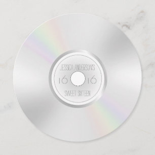 CD-DVD-Album 16 . Geburtstag Einladung