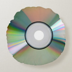 "CD" Entwurfsgeschenke und -produkte Rundes Kissen