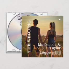CD Foto Cover Hochzeit Einladung