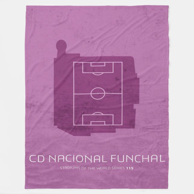 CD Nacional Funchal Kunst Fleecedecke (Vorderseite)
