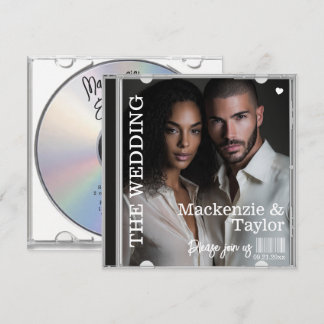CD Photo Cover Wedding Einladung