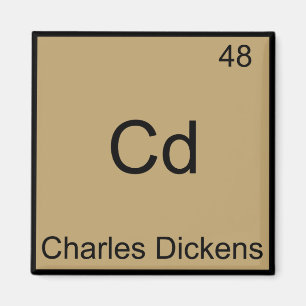 Cd - T-Shirt des Symbols für Charles Dickens Chemi Magnet