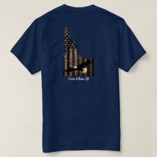 CDA - BALD EAGLE BURNT HOLZ - IDAHO PATRIOT BLK T-Shirt