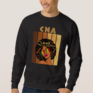 CDA Certified Nursing Assistant Afro Black History Sweatshirt