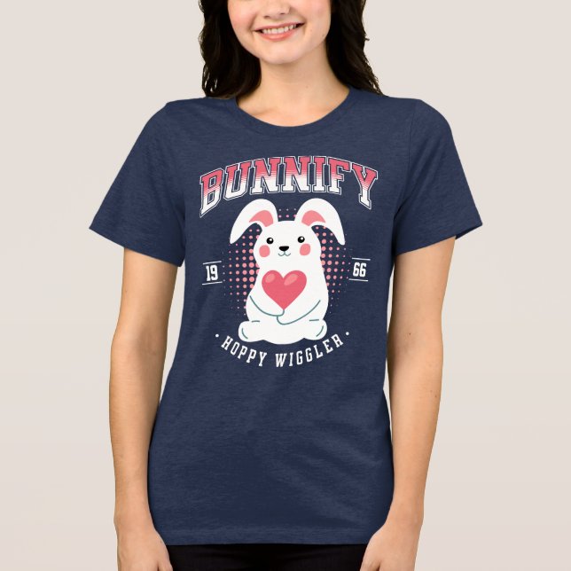CDbunnifyhoppy Tri-Blend Shirt (Vorderseite)