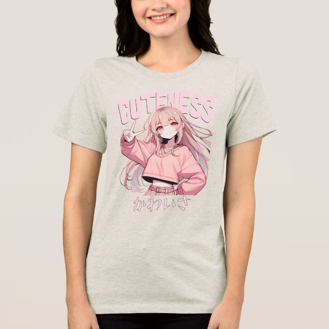 CDcuteness Tri-Blend Shirt (Vorderseite)