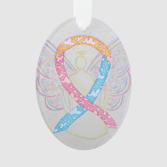 CDH Awareness Ribbon Angel Ornament (Vorderseite)
