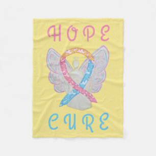 CDH Awareness Ribbon Angel Soft Fleece Blankes