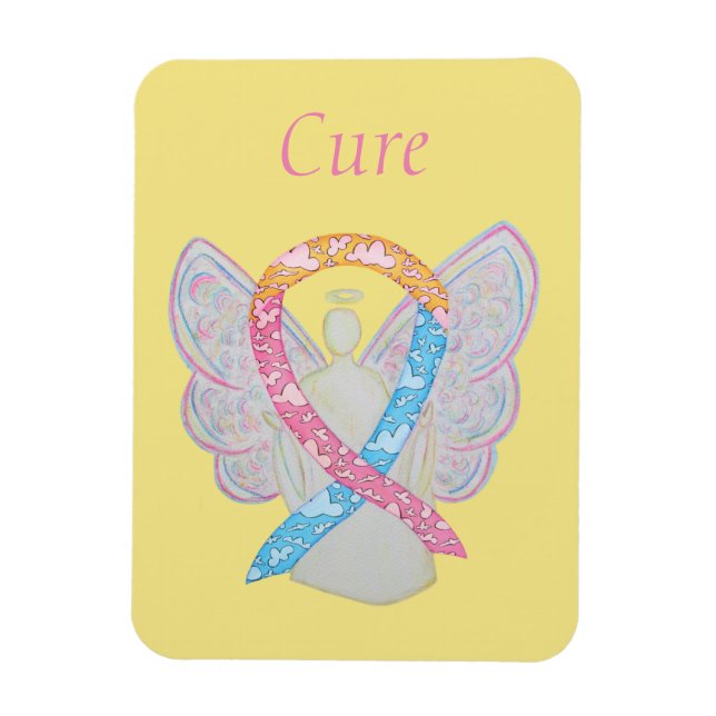 CDH Awareness Ribbon Engel Custom Art Magnete (Vertikal)