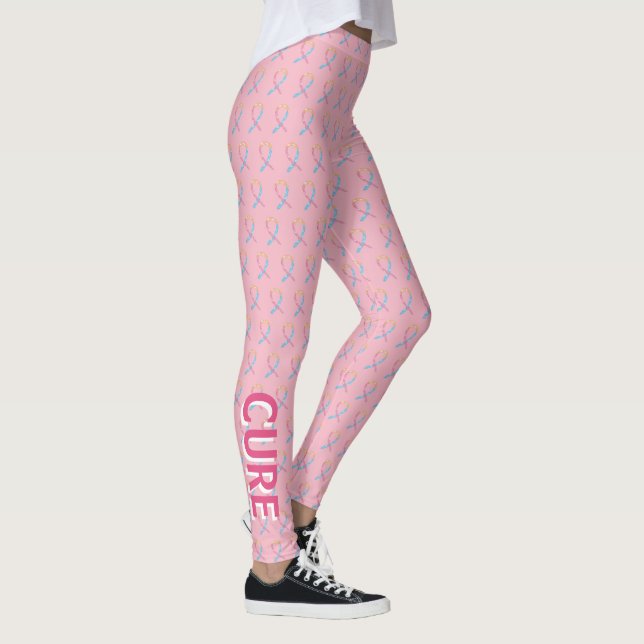 CDH Awareness Ribbon Hope Cure Custom Art Leggings (Rechts)