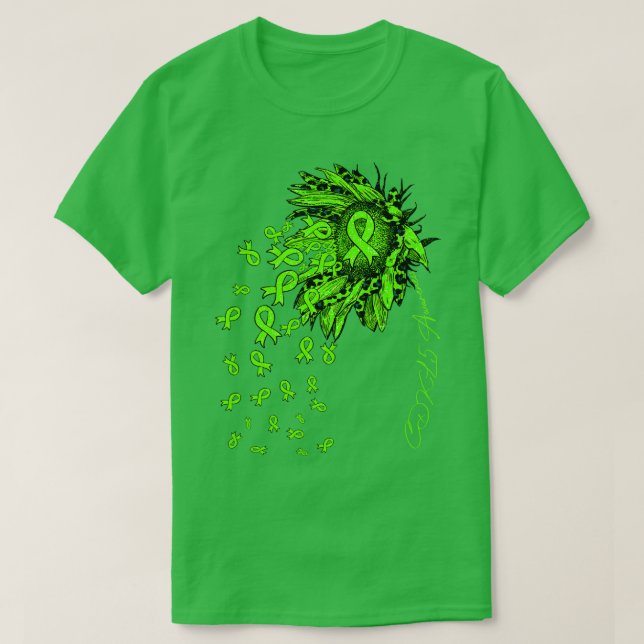 CDKL5 Sensibilisierung Sonnenblumen Band Blume fal T-Shirt (Design vorne)