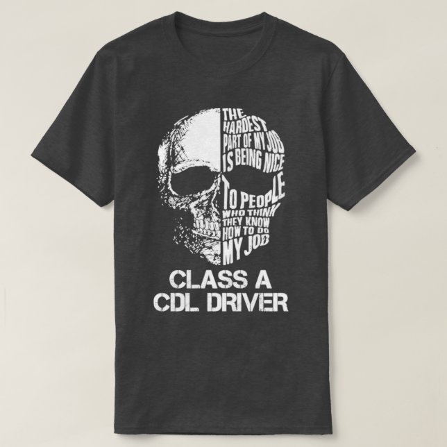 Cdl-Treiber der Klasse A T-Shirt (Design vorne)