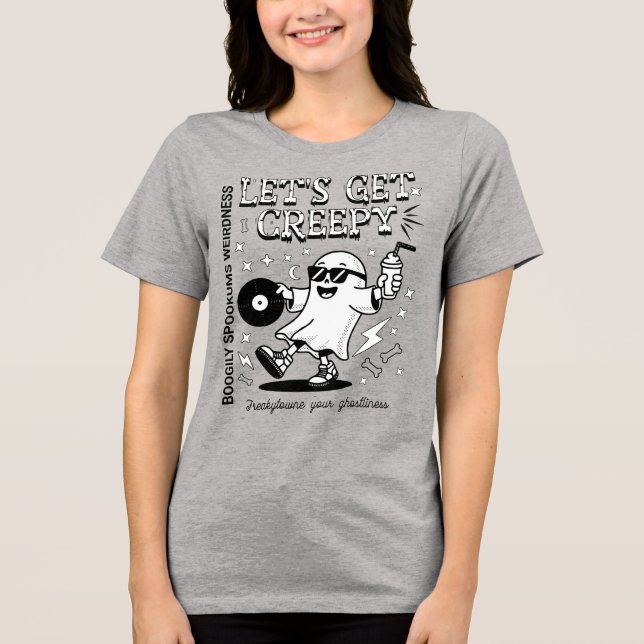 CDletsgetcreepy Tri-Blend Shirt (Vorderseite)