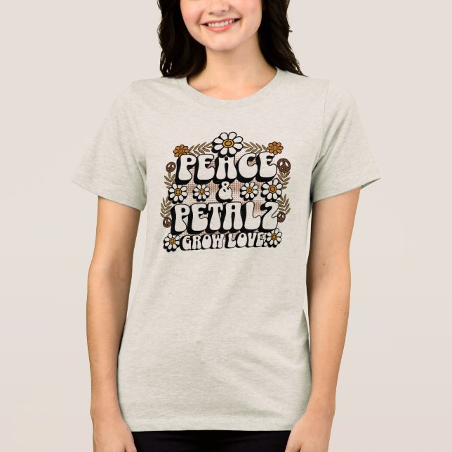 CDpeacepetalz Tri-Blend Shirt (Vorderseite)
