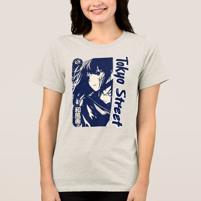 CDtokiostreet Tri-Blend Shirt (Vorderseite)