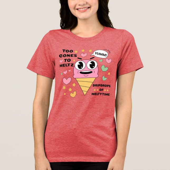 CDtooconestomeltz Tri-Blend Shirt (Vorderseite)