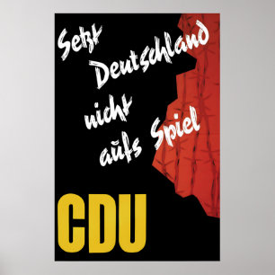 CDU Bundestagswahlplakat 1961 Nicht gefährden Poster